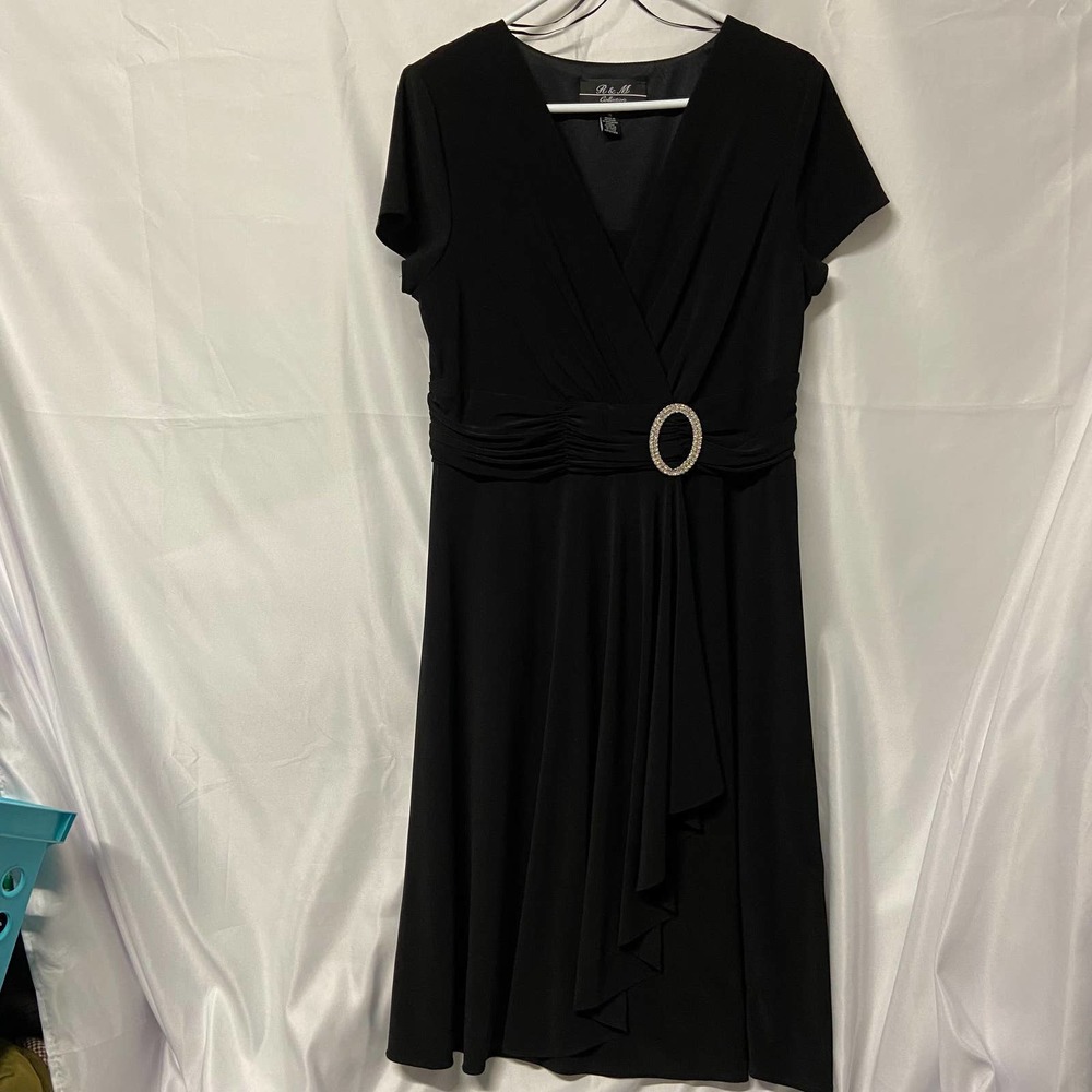 R & M Collection Little Black Dress 16 Dark Black